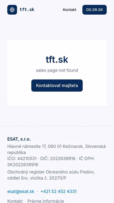 Screenshot of tft.sk
