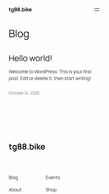 Screenshot of tg88.bike