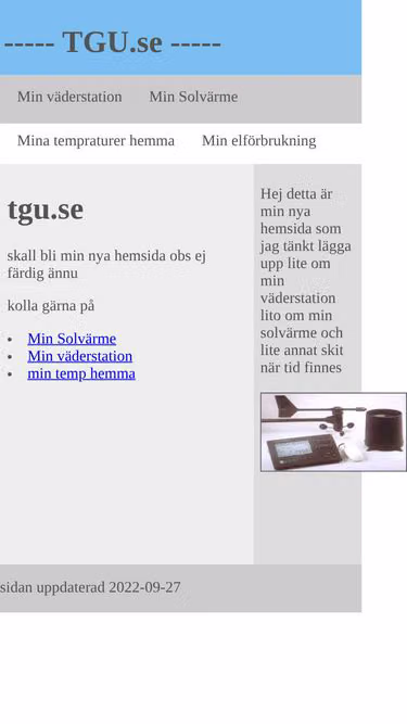 Screenshot of tgu.se