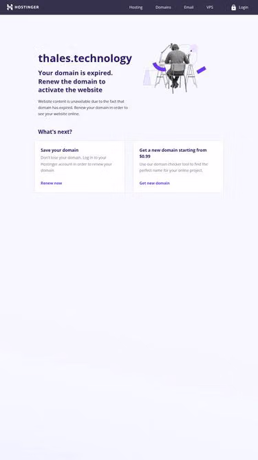 Screenshot of thales.technology