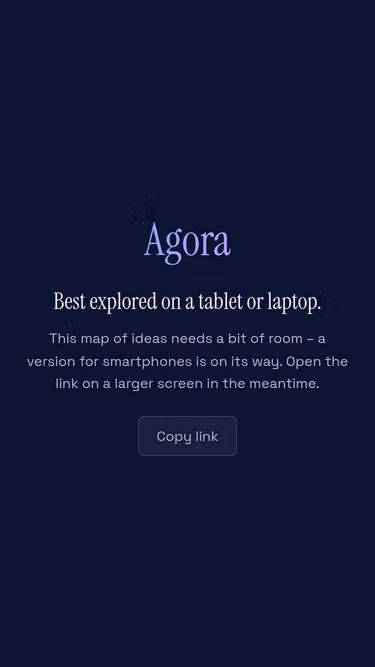 Screenshot of theagora.study