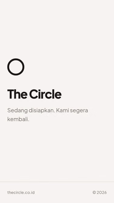 Screenshot of thecircle.co.id