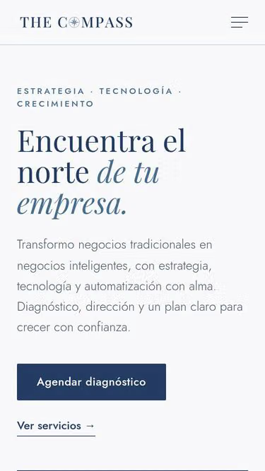 Screenshot of thecompass.cl