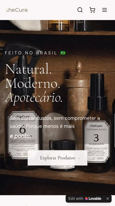 Screenshot of thecure.com.br