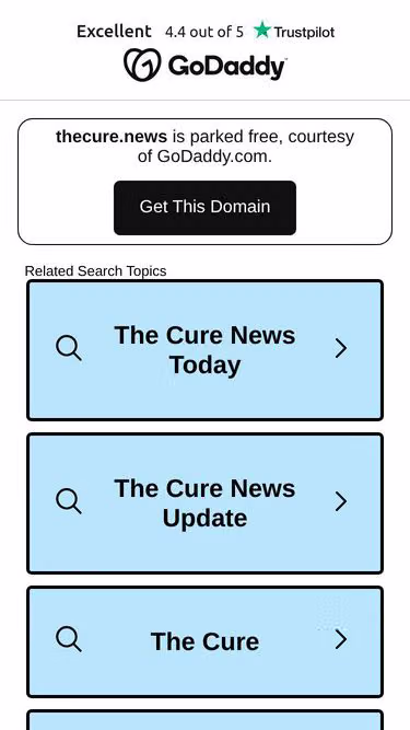 Screenshot of thecure.news