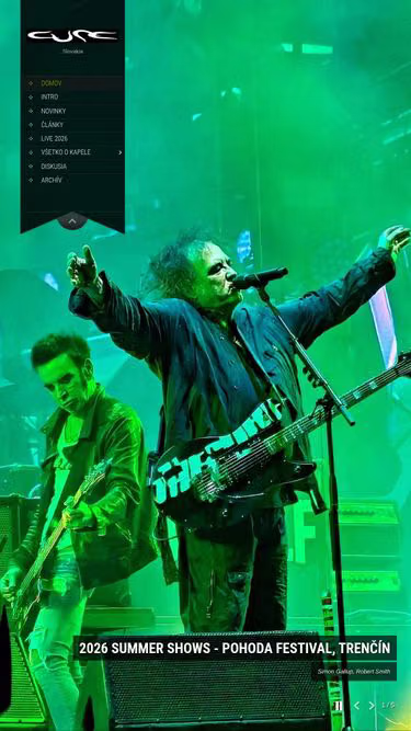 Screenshot of thecure.sk