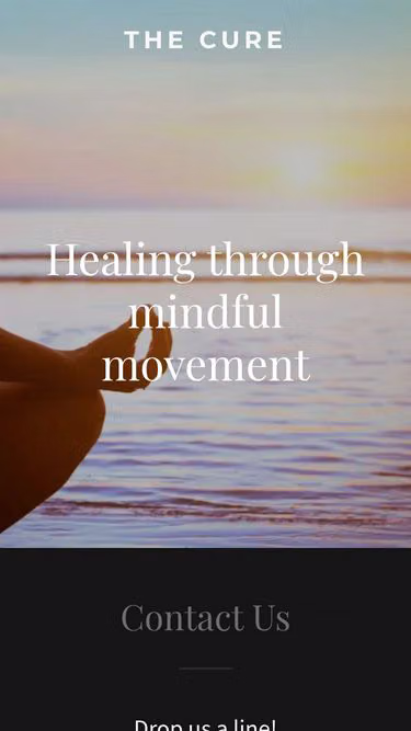 Screenshot of thecure.yoga