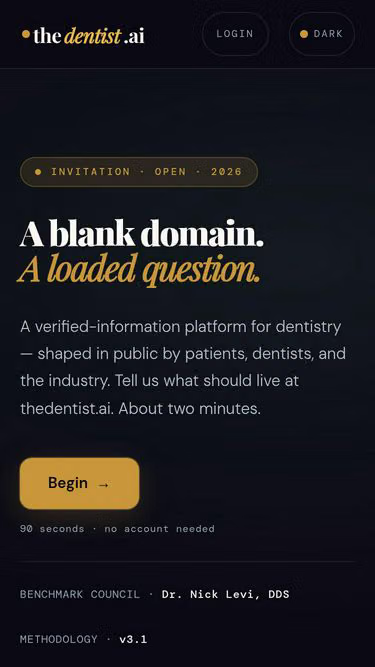 Screenshot of thedentist.ai