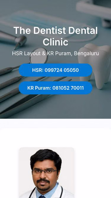 Screenshot of thedentist.co.in