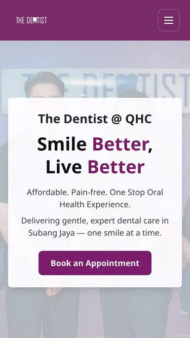 Screenshot of thedentist.com.my