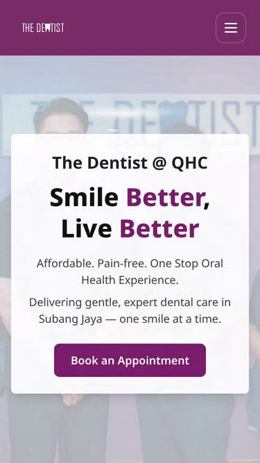 Screenshot of thedentist.my