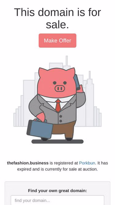 Screenshot of thefashion.business