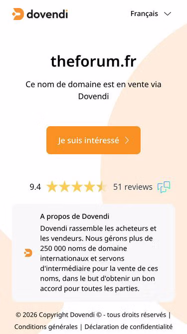 Screenshot of theforum.fr