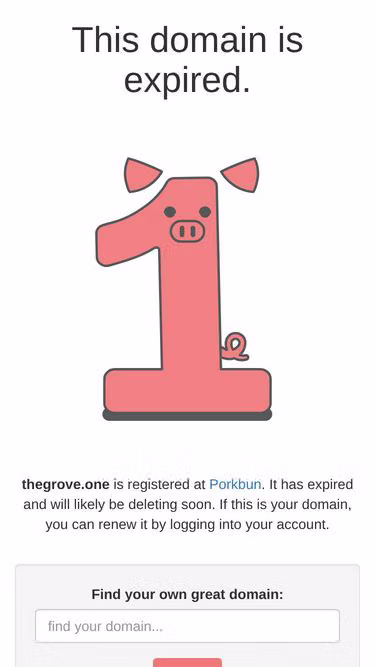 Screenshot of thegrove.one