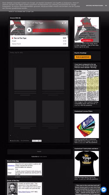 Screenshot of theking.business