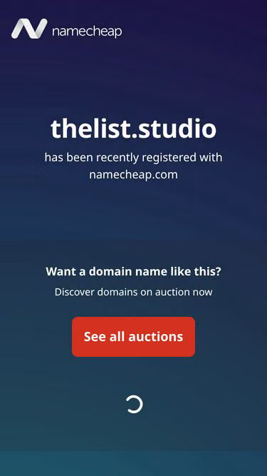 Screenshot of thelist.studio