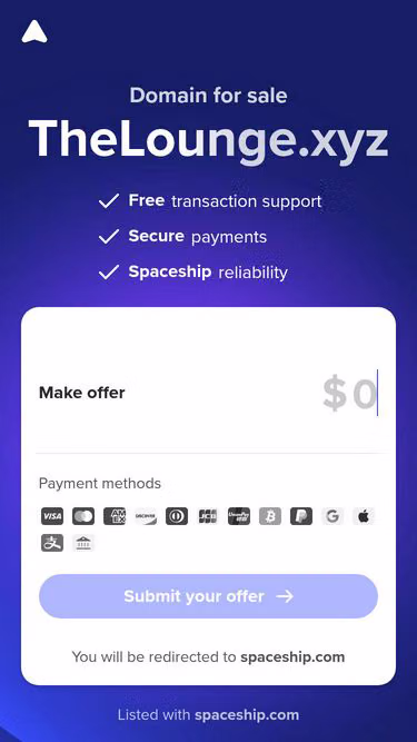 Screenshot of thelounge.xyz