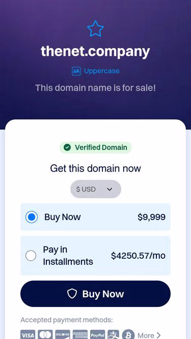 Screenshot of thenet.company