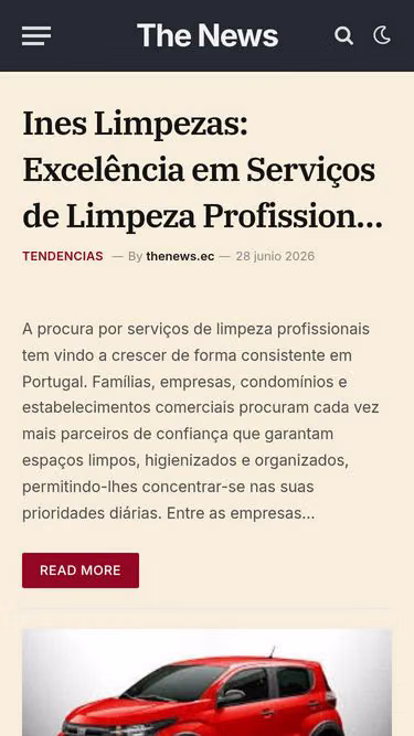 Screenshot of thenews.ec