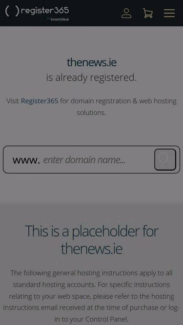 Screenshot of thenews.ie