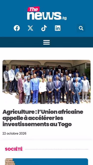 Screenshot of thenews.tg