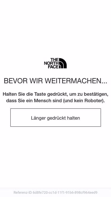 Screenshot of thenorthface.de