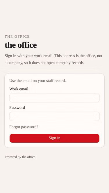 Screenshot of theoffice.sg