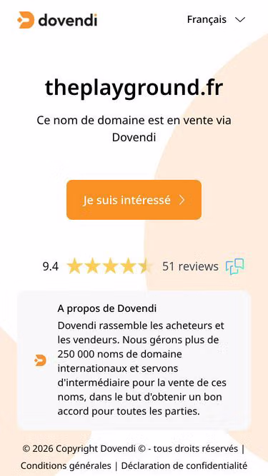 Screenshot of theplayground.fr