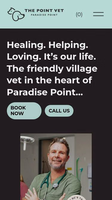 Screenshot of thepoint.vet