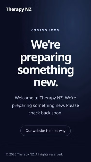 Screenshot of therapy.co.nz