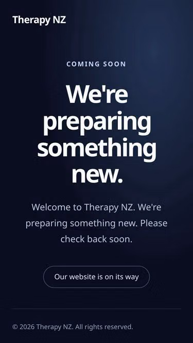 Screenshot of therapy.nz