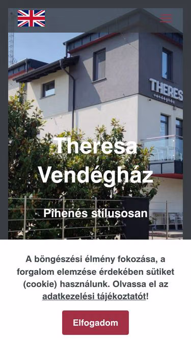 Screenshot of theresa.hu