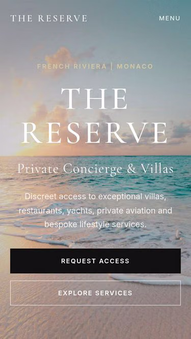 Screenshot of thereserve.global