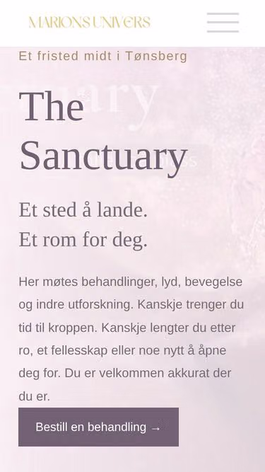 Screenshot of thesanctuary.no