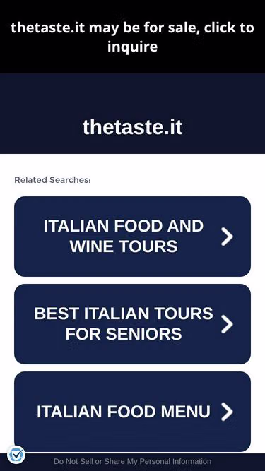 Screenshot of thetaste.it