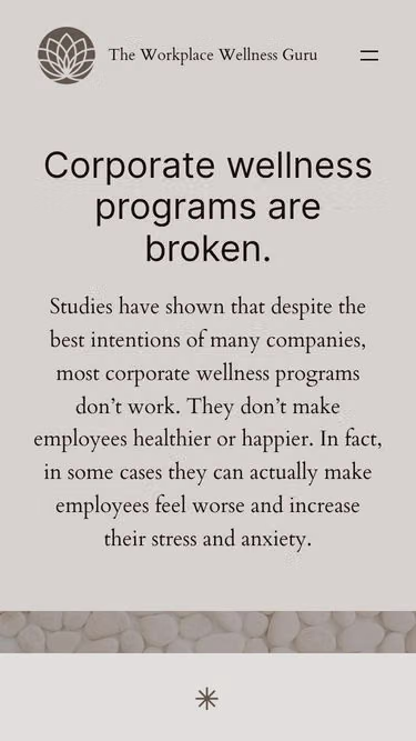 Screenshot of thewellness.guru