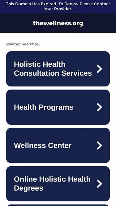 Screenshot of thewellness.org
