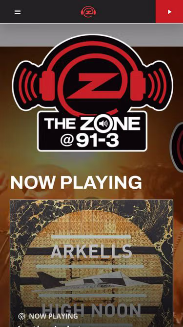 Screenshot of thezone.fm