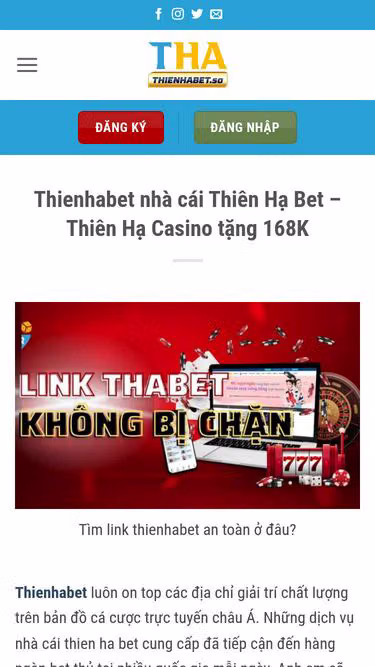 Screenshot of thienhabet.yachts