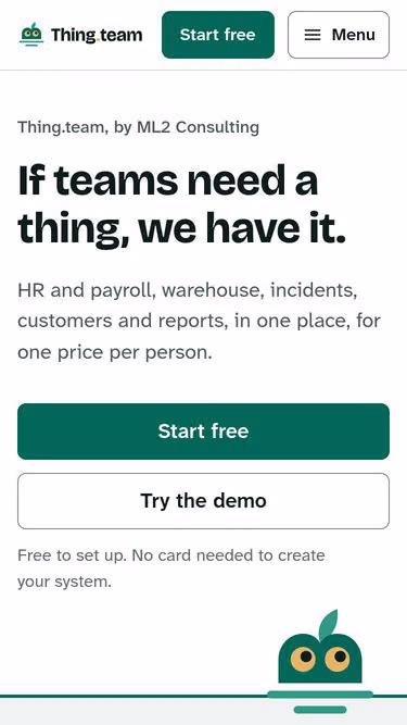 Screenshot of thing.team