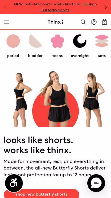 Screenshot of thinx.online