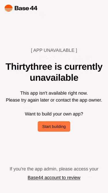Screenshot of thirtythree.ch