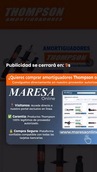 Screenshot of thompson.com.mx