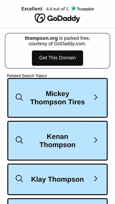 Screenshot of thompson.org