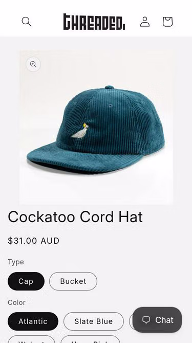Screenshot of threaded.com.au
