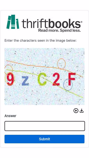 Screenshot of thriftbooks.kids