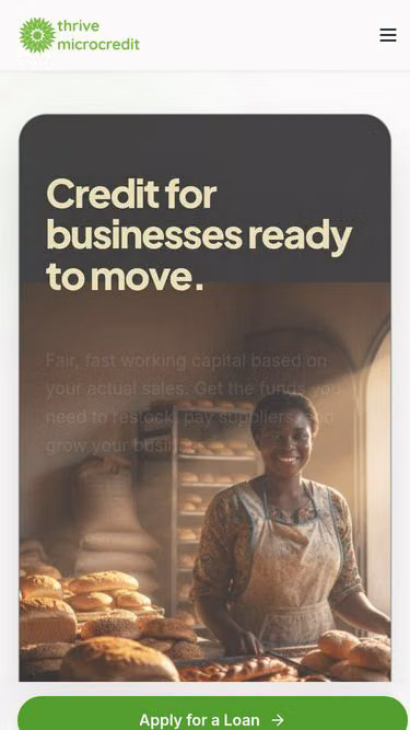 Screenshot of thrive.credit