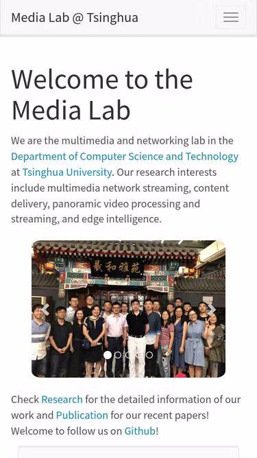 Screenshot of thu.media