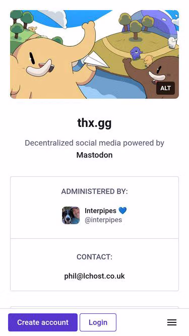 Screenshot of thx.gg