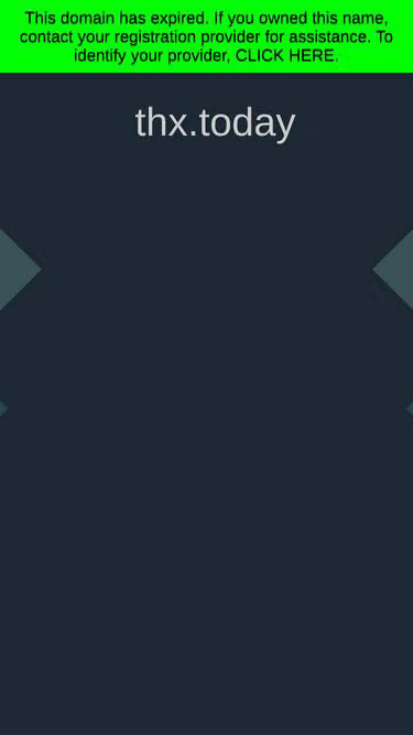 Screenshot of thx.today